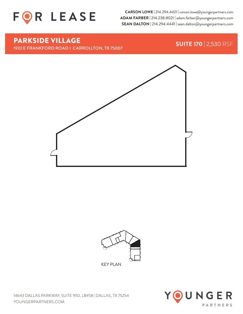 1933 E Frankford Rd, Carrollton, TX à louer Plan d’étage- Image 1 de 1
