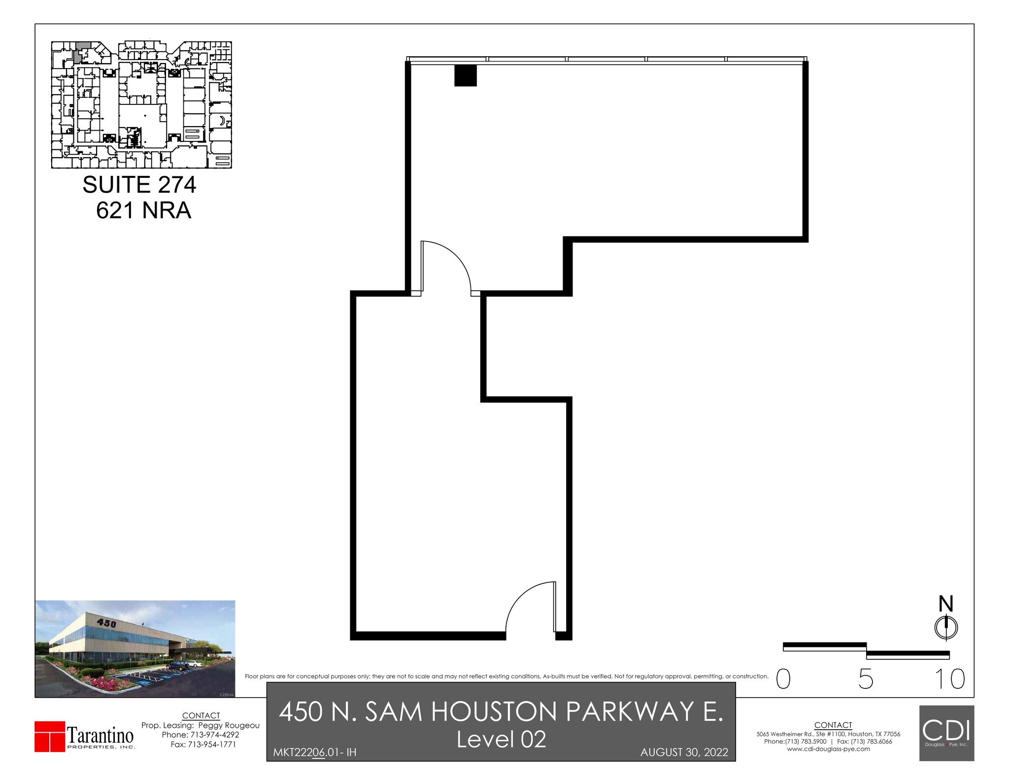 450 N Sam Houston Pky E, Houston, TX à louer Plan de site- Image 1 de 1