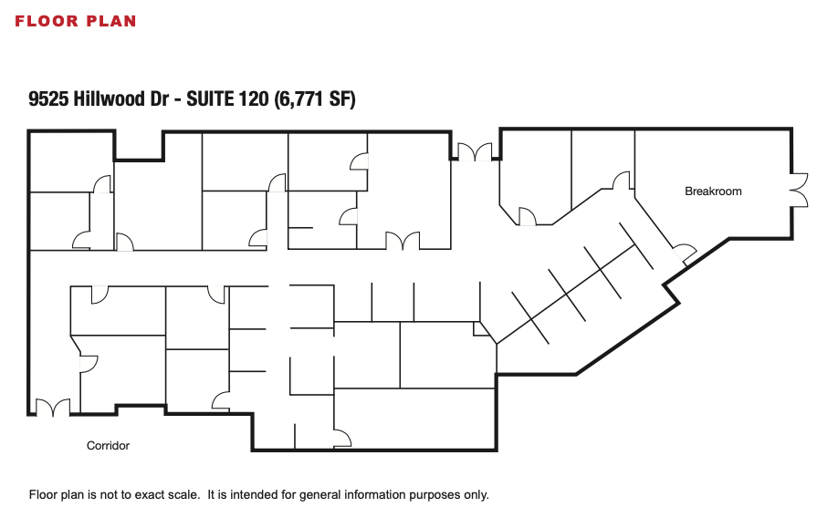 9525 Hillwood Dr, Las Vegas, NV à louer Plan d’étage- Image 1 de 1