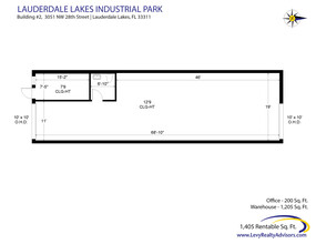 2696 NW 31st Ave, Lauderdale Lakes, FL à louer Plan d  tage- Image 2 de 6