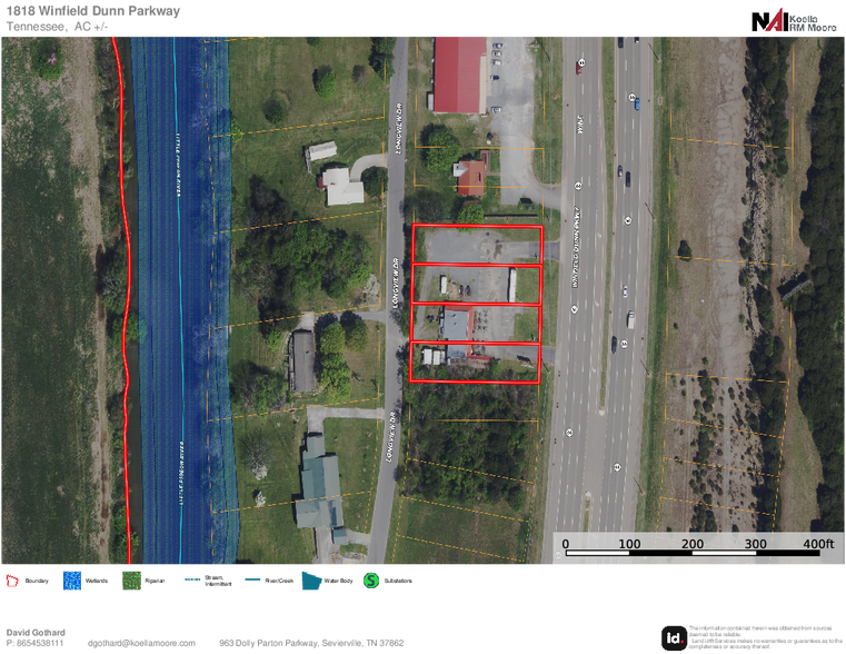 1818 Winfield Dunn Pky, Sevierville, TN for sale - Aerial - Image 3 of 3