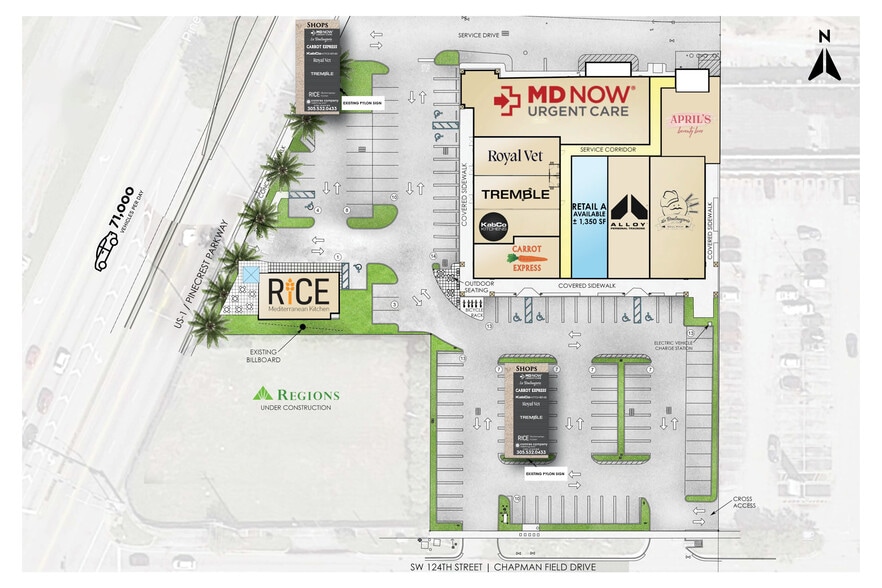 12303-12311 S Dixie Hwy, Pinecrest, FL for lease - Site Plan - Image 3 of 7