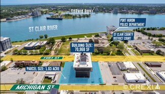 Plus de détails pour 511 Fort St, Port Huron, MI - Bureau à vendre