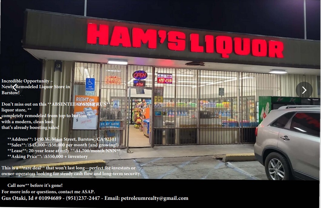 1490 Main st, Barstow, CA à vendre Photo principale- Image 1 de 2