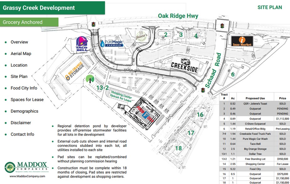 6805 Ball Camp Pike, Knoxville, TN for sale - Site Plan - Image 2 of 2