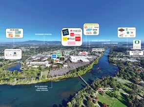 293 Valley River Ctr, Eugene, OR - AERIAL map view