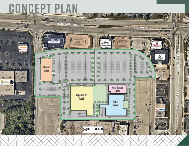 15875 W Bluemound Rd, Brookfield, WI for lease - Site Plan - Image 2 of 13