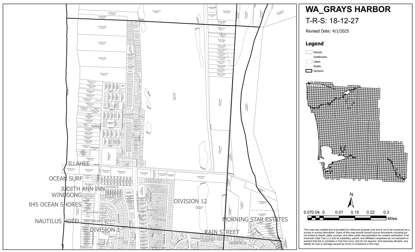 873 Point Brown Ave NW, Ocean Shores, WA à louer Plan cadastral- Image 1 de 2