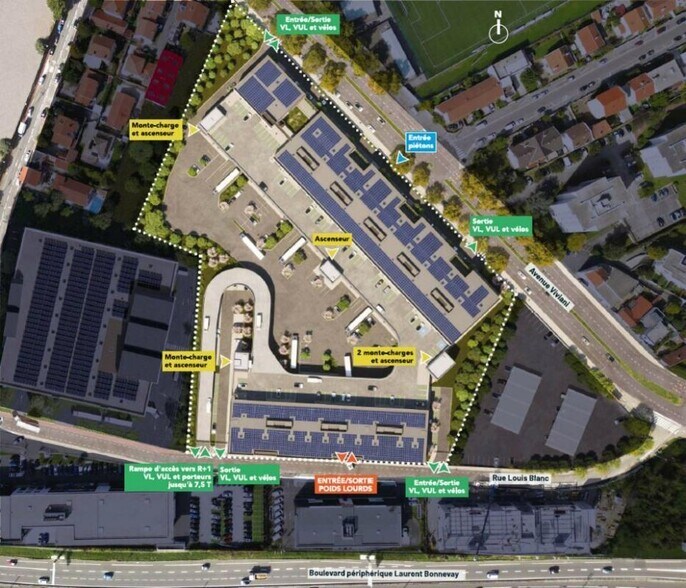 3 Rue Louis Blanc, Vénissieux à louer - Plan de site - Image 2 de 2