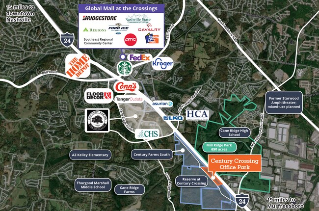 Plus de détails pour Cane Ridge Road, Antioch, TN - Bureau à louer