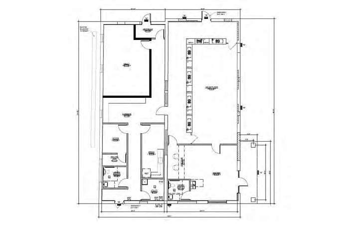 8201-8221 Inkster Rd, Taylor, MI à louer Plan d’étage- Image 1 de 1