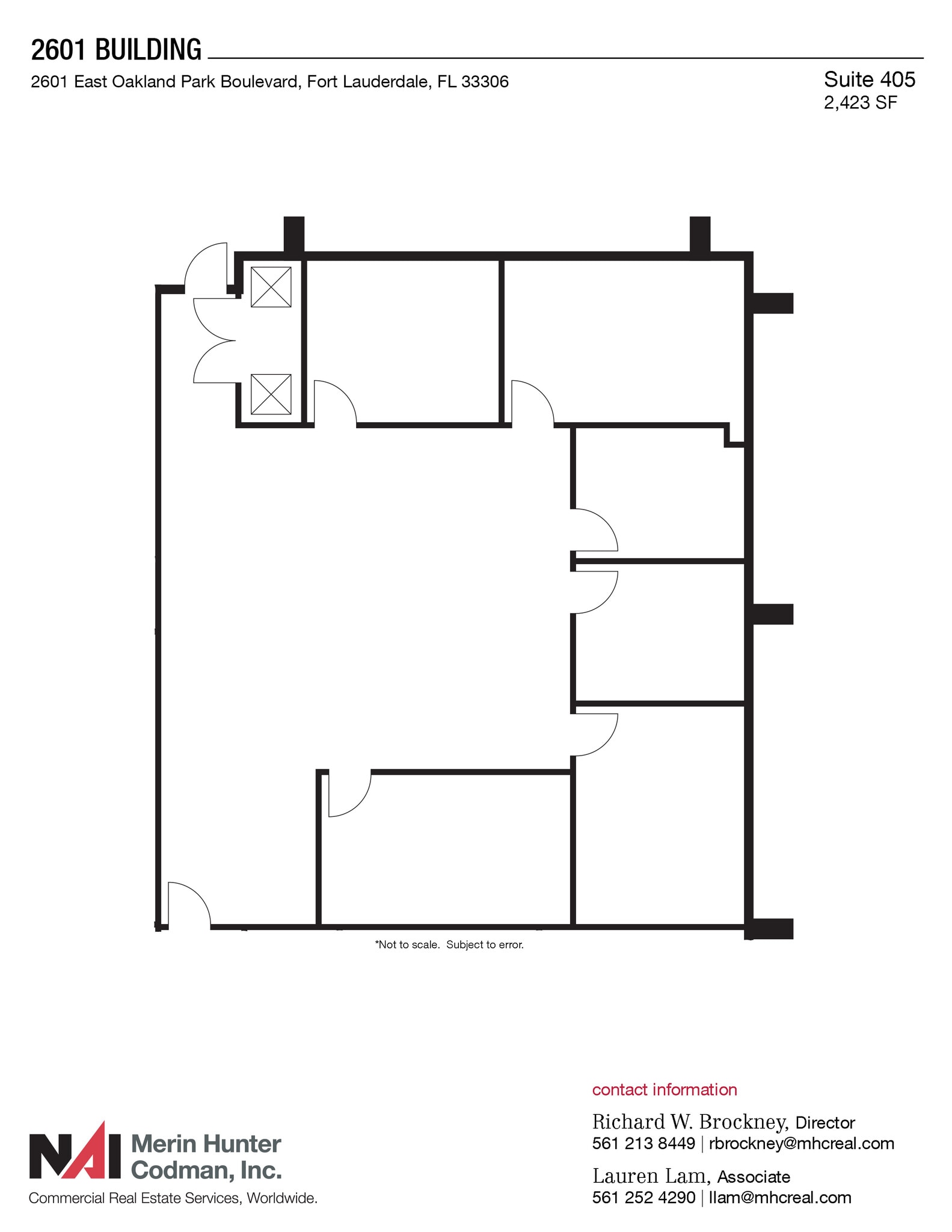 2601 E Oakland Park Blvd, Fort Lauderdale, FL for lease Floor Plan- Image 1 of 1