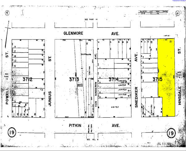 156 Hinsdale St, Brooklyn, NY à louer - Plan cadastral - Image 3 de 7