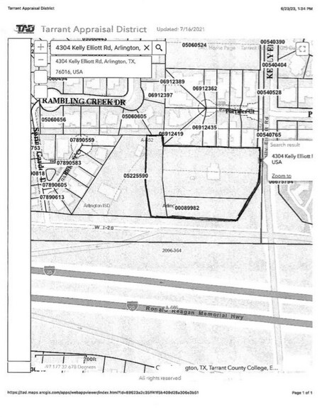 4304-4320 Kelly Elliott Rd, Arlington, TX for sale - Plat Map - Image 2 of 21