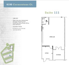 6185 Cornerstone Ct E, San Diego, CA for lease Floor Plan- Image 1 of 1