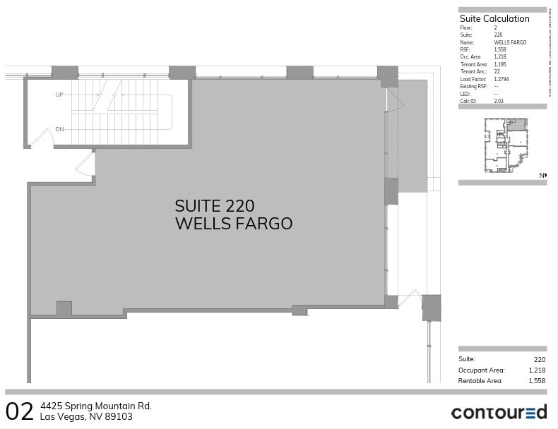 4425 Spring Mountain Rd, Las Vegas, NV à louer Plan d’étage- Image 1 de 3