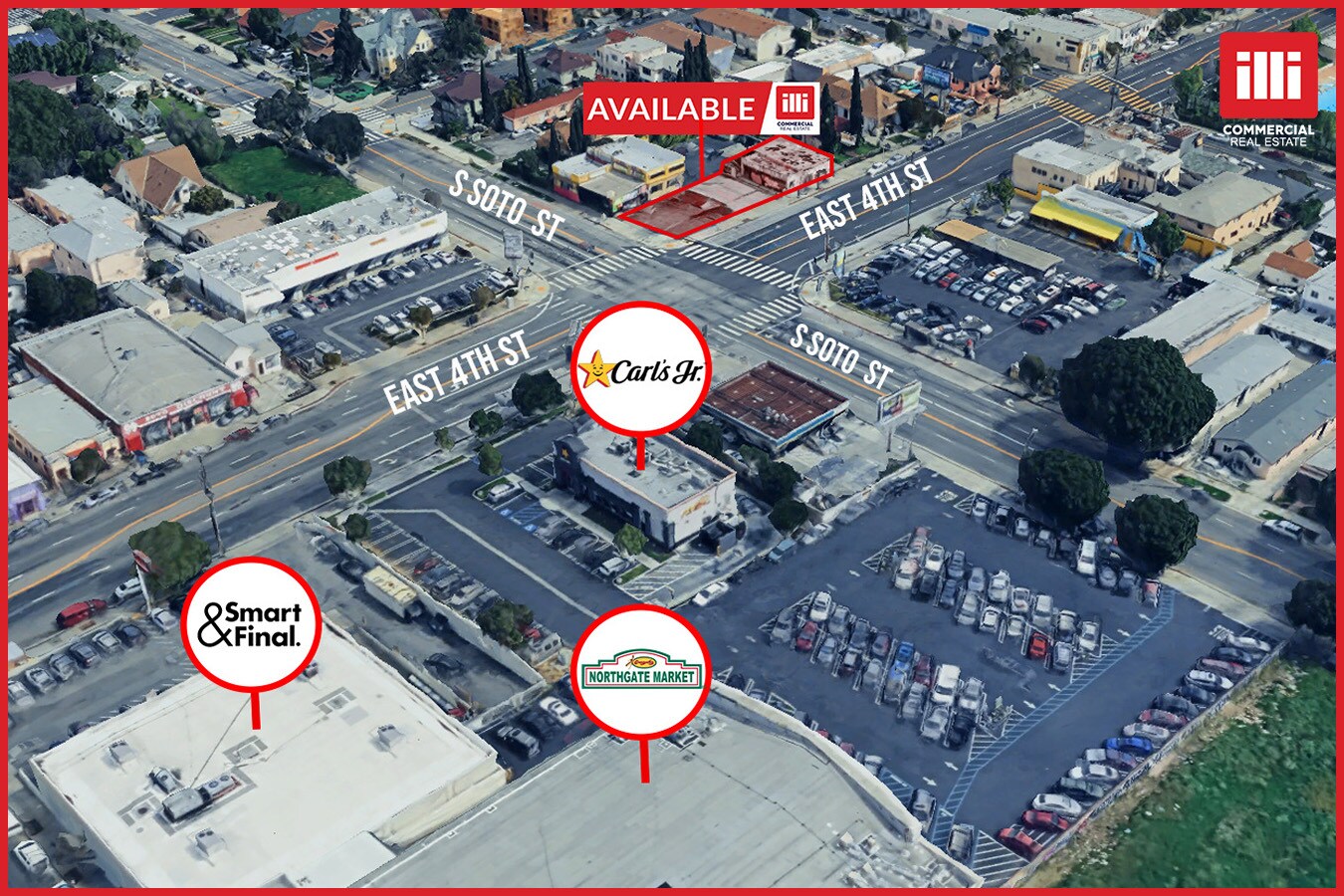 320 S Soto St, Los Angeles, CA for lease Aerial- Image 1 of 5
