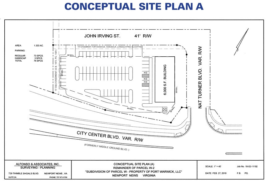 291-297 Nat Turner Blvd S, Newport News, VA for sale - Site Plan - Image 3 of 5