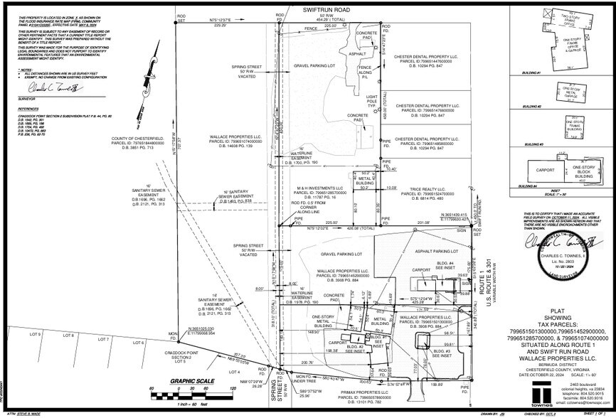 13156, 13200 RT1 2611 & 2631 SWIFTRUN RD portefeuille de 4 propriétés à vendre sur LoopNet.ca - Plan cadastral - Image 3 de 10