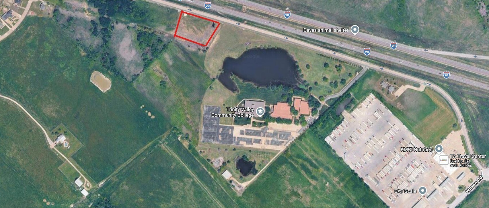 2 Acres Interstate 20 East Terrell TX, Terrell, TX à louer Aérien- Image 1 de 12