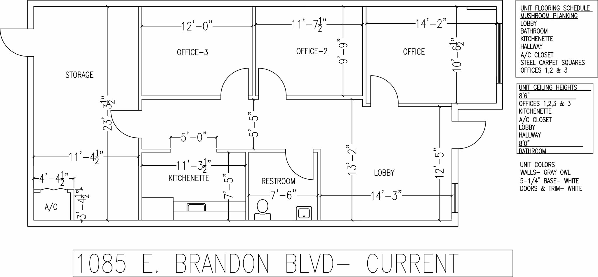 1079-1097 E Brandon Blvd, Brandon, FL for lease Floor Plan- Image 1 of 1