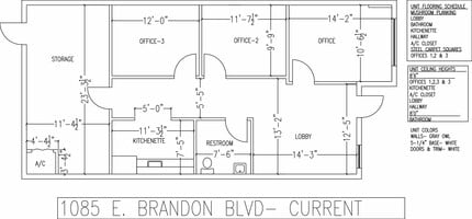 1079-1097 E Brandon Blvd, Brandon, FL for lease Floor Plan- Image 1 of 1