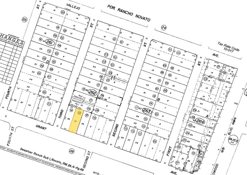 1214 Grant Ave, Novato, CA à vendre - Plan cadastral - Image 2 de 4