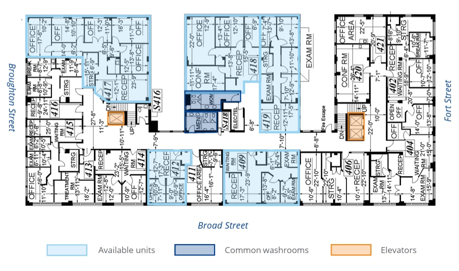 645 Fort St, Victoria, BC à louer Plan d’étage- Image 1 de 1