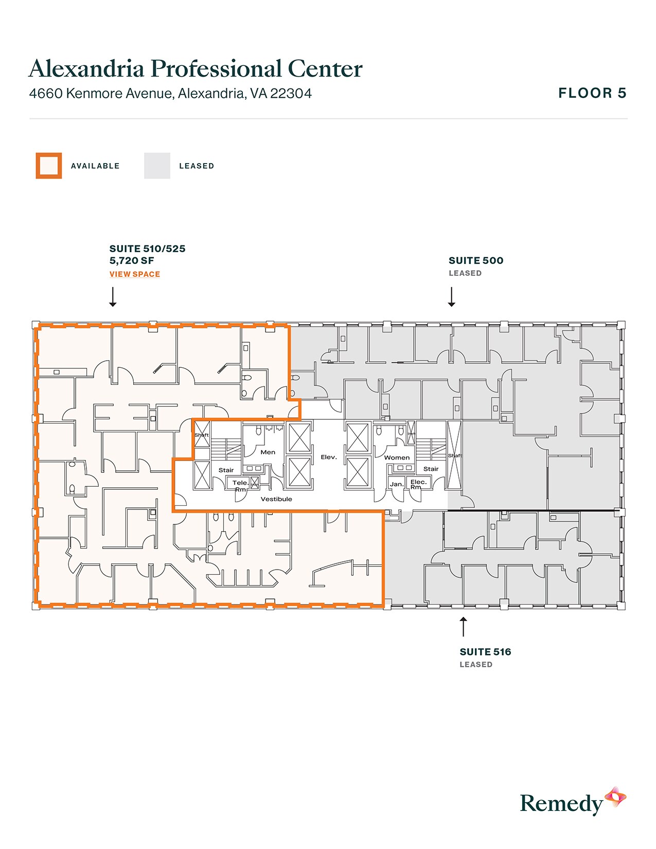 4660 Kenmore Ave, Alexandria, VA à louer Plan d’étage- Image 1 de 1