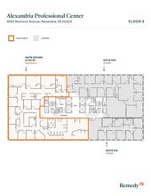 4660 Kenmore Ave, Alexandria, VA à louer Plan d’étage- Image 1 de 1