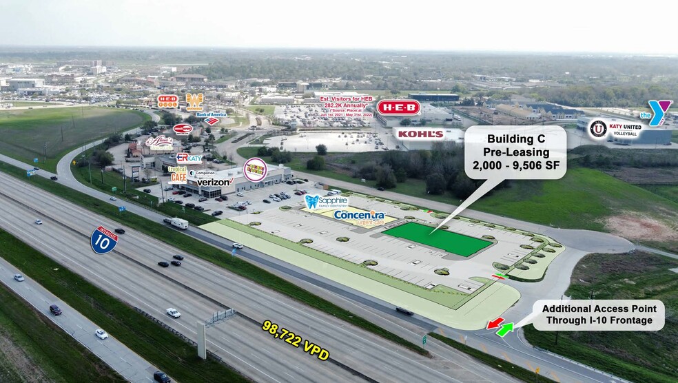 I-10 & Pin Oak Rd, Katy, TX for lease - Aerial - Image 1 of 11