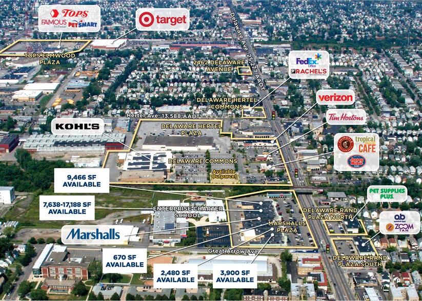 2150 Delaware Ave, Buffalo, NY à louer - Aérien - Image 2 de 3