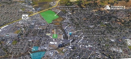 429 1st St, Petaluma, CA à louer Aérien- Image 1 de 12