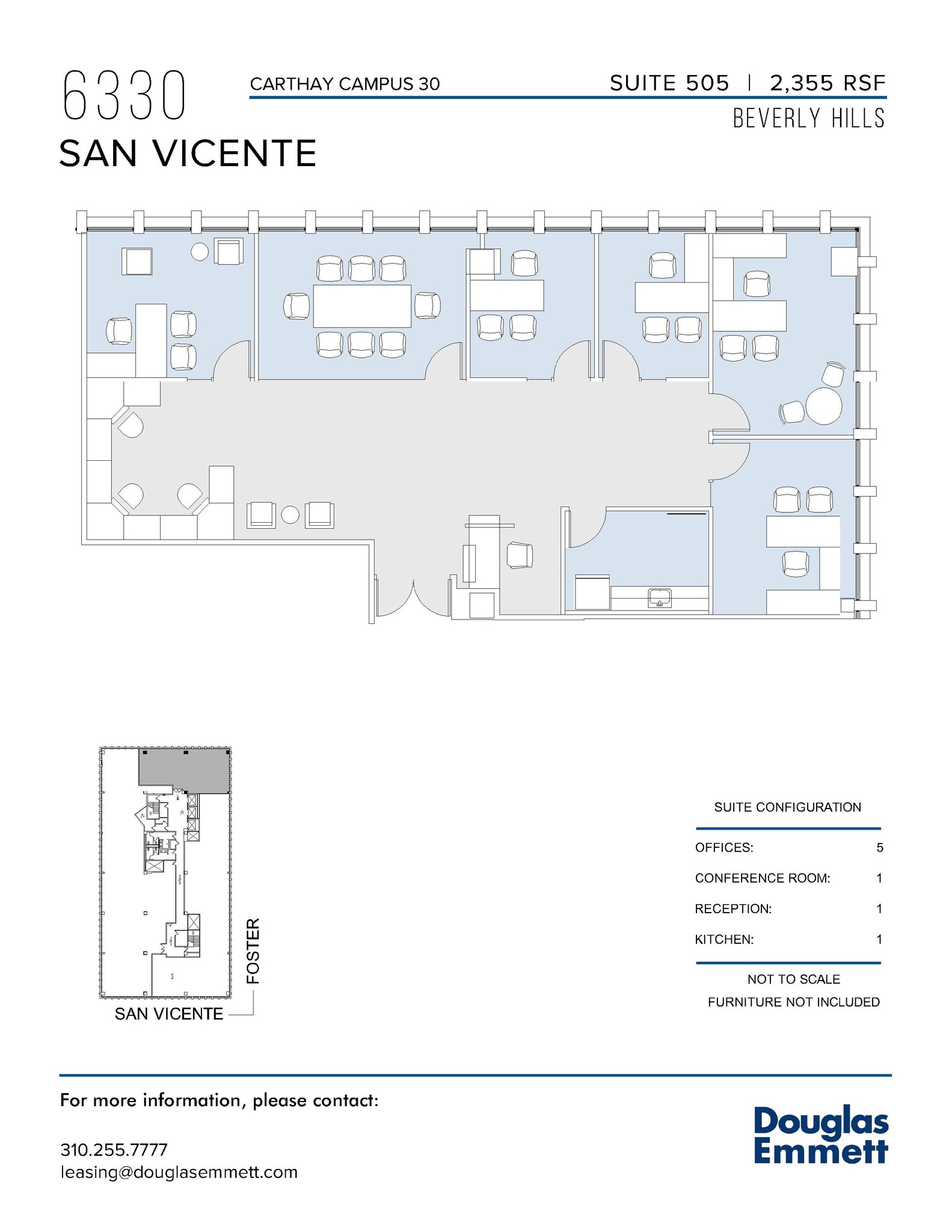 6310 San Vicente Blvd, Los Angeles, CA for lease Floor Plan- Image 1 of 1