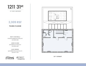 1211 31st St NW, Washington, DC à louer Plan d  tage- Image 1 de 3