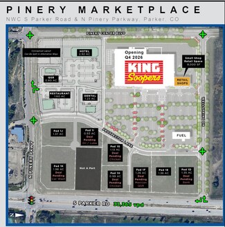 Plus de détails pour NWC Parker Rd & Pinery Pkwy - RETAIL PAD SITES, Parker, CO - Terrain à louer