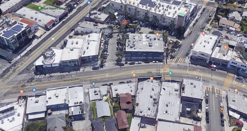 2110 W Sunset Blvd, Los Angeles, CA for lease - Aerial - Image 3 of 7