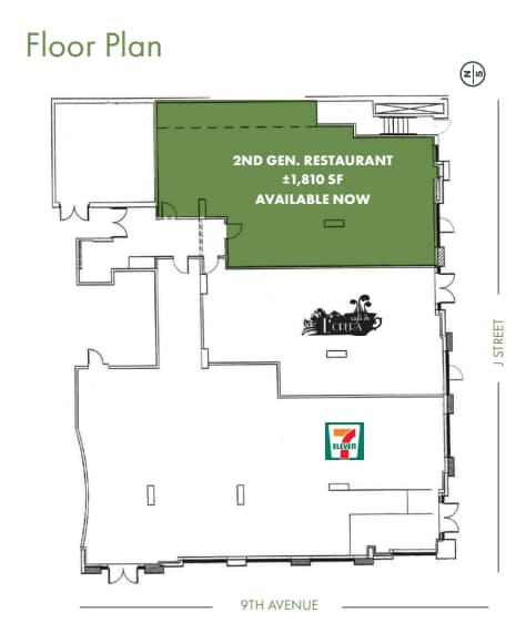427 9th Ave, San Diego, CA for lease Floor Plan- Image 1 of 1