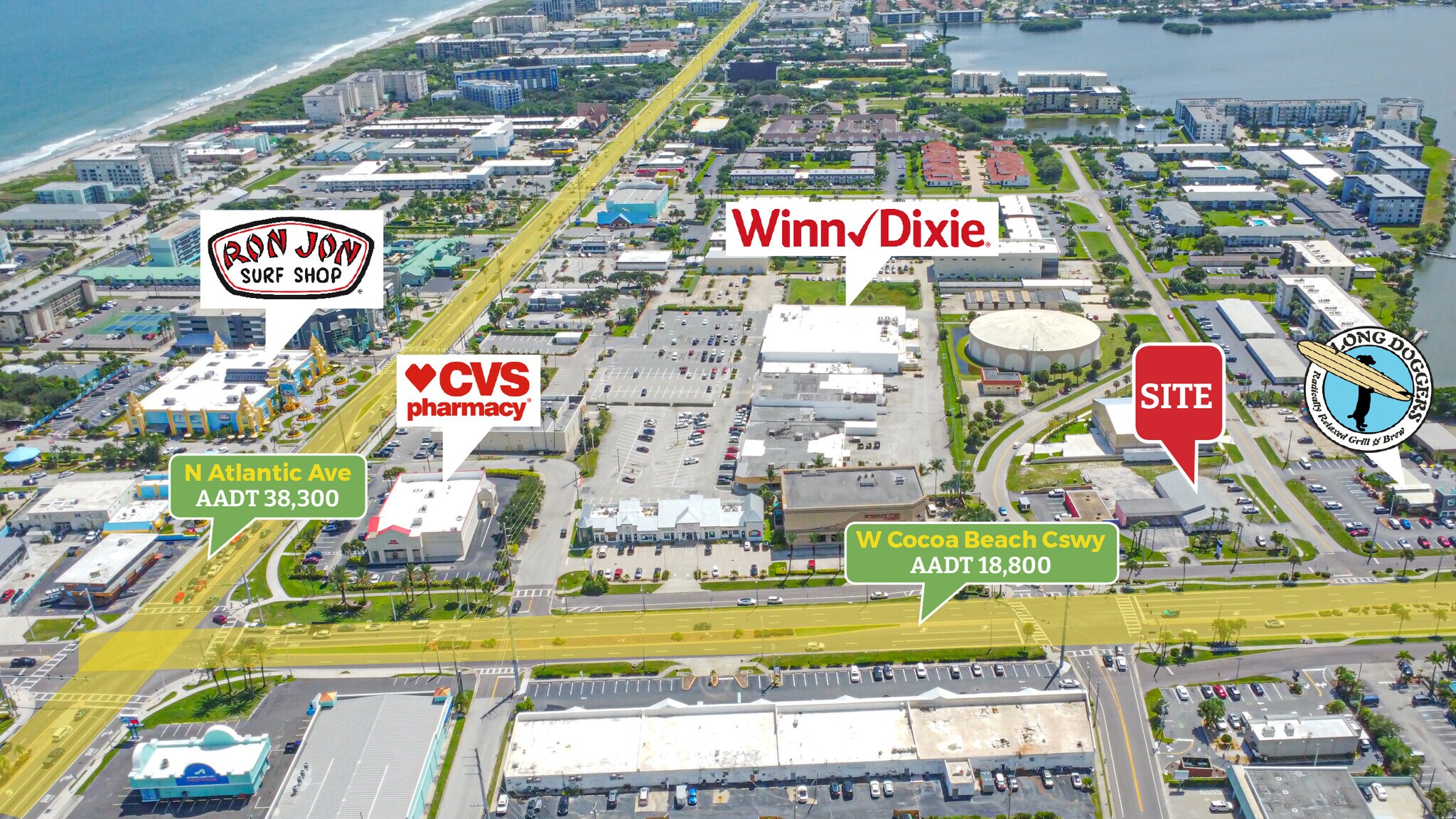 320 W Cocoa Beach Cswy, Cocoa Beach, FL à vendre Photo du bâtiment- Image 1 de 28
