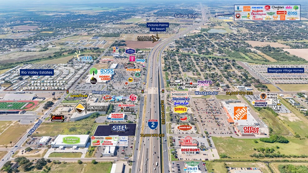 1411 W Expressway 83, Weslaco, TX à louer - Photo du bâtiment - Image 2 de 6