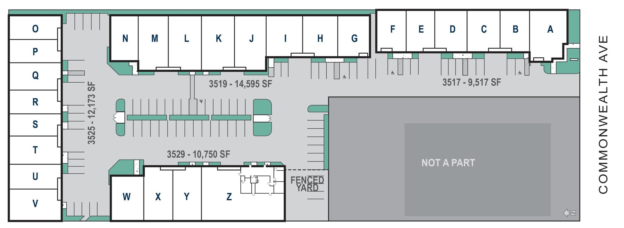 3517 W Commonwealth Ave, Fullerton, CA à louer Plan de site- Image 1 de 3
