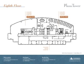 650 Town Center Dr, Costa Mesa, CA à louer Plan d’étage- Image 1 de 1