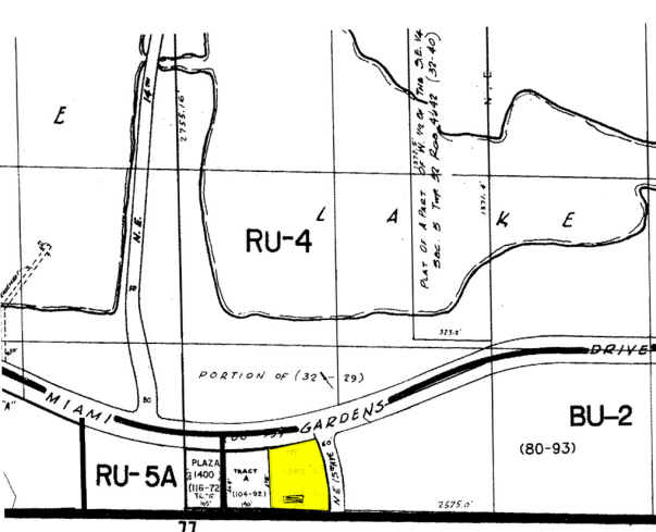 1480-1490 NE Miami Gardens Dr, Miami Gardens, FL à louer Plan cadastral- Image 1 de 2