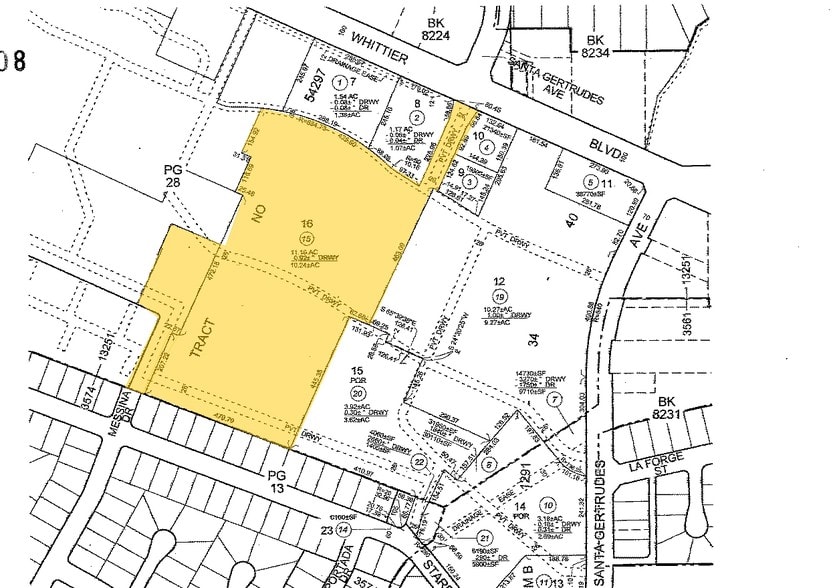 15604-15618 Whittwood Ln, Whittier, CA for lease - Plat Map - Image 2 of 8