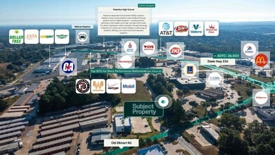 414 Old Elkhart rd, Palestine, TX - AÉRIEN  Vue de la carte - Image1