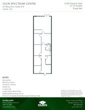 27 Mauchly, Irvine, CA à louer Plan d’étage- Image 1 de 1