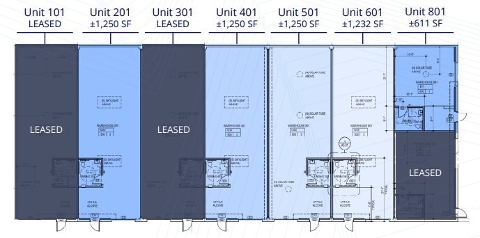 7050 Deering Ave, Canoga Park, CA à louer Plan d’étage- Image 1 de 1