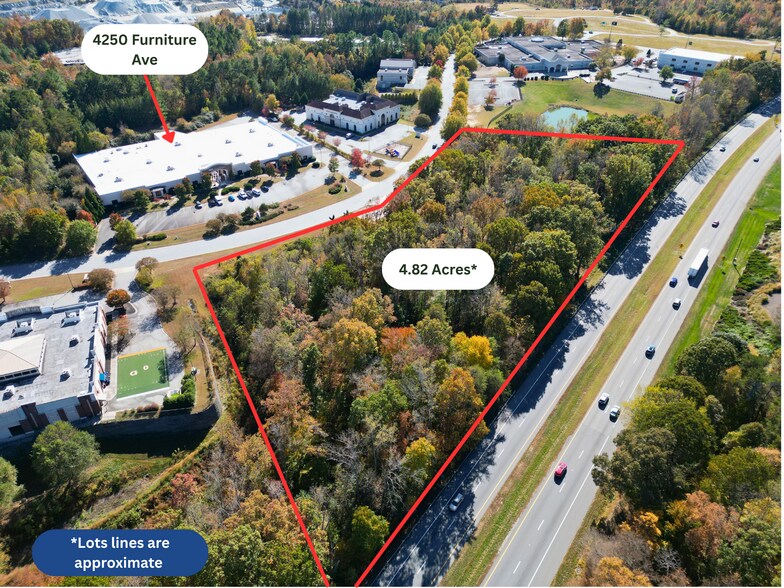 4250 Furniture Dr, Jamestown, NC à vendre - Aérien - Image 2 de 9