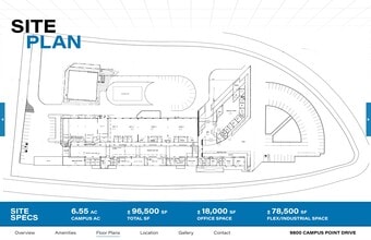 9800 Campus Point Dr, San Diego, CA à louer Plan de site- Image 1 de 17