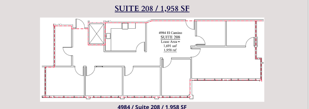 4984 El Camino Real, Los Altos, CA for lease Floor Plan- Image 1 of 1